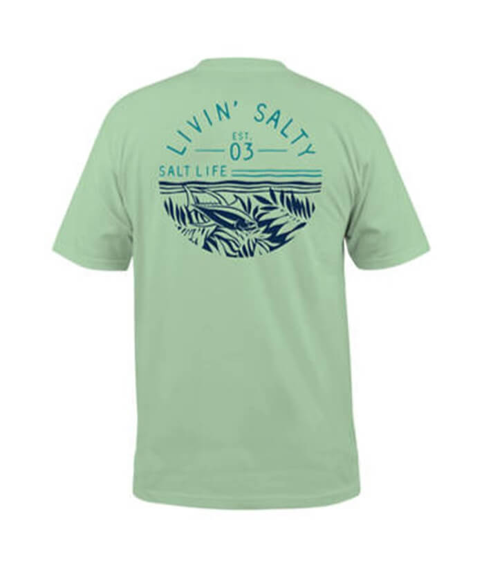 Salt Life Fish Tropics Circle Graphic T-Shirt
